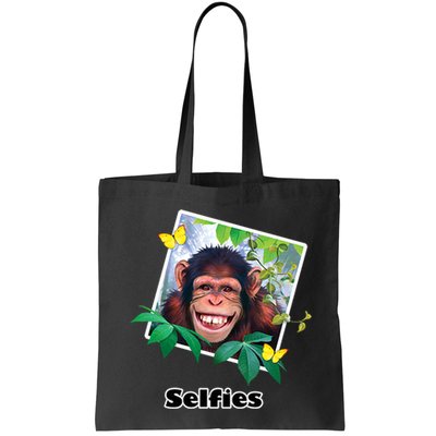 Selfies - Chimp Funny Selfie  Bag