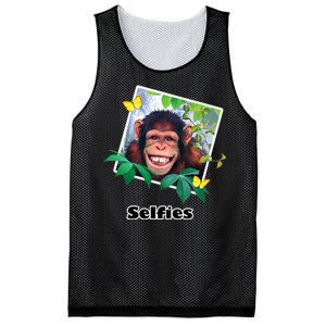 Selfies - Chimp Funny Selfie  Mesh Reversible Basketball Jersey Tank