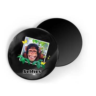 Selfies - Chimp Funny Selfie  Magnet