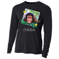 Selfies - Chimp Funny Selfie  Cooling Performance Long Sleeve Crew