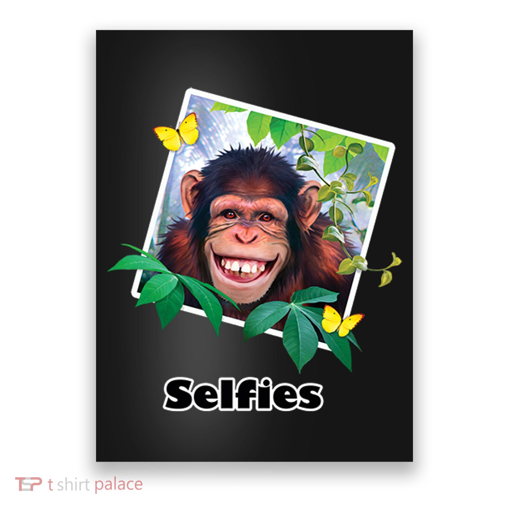 Selfies - Chimp Funny Selfie  Poster