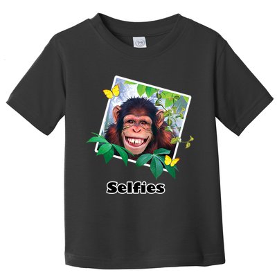 Selfies - Chimp Funny Selfie  Toddler T-Shirt