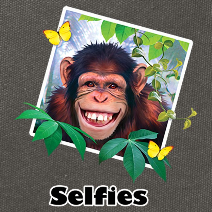 Selfies - Chimp Funny Selfie  Cotton Canvas Backpack