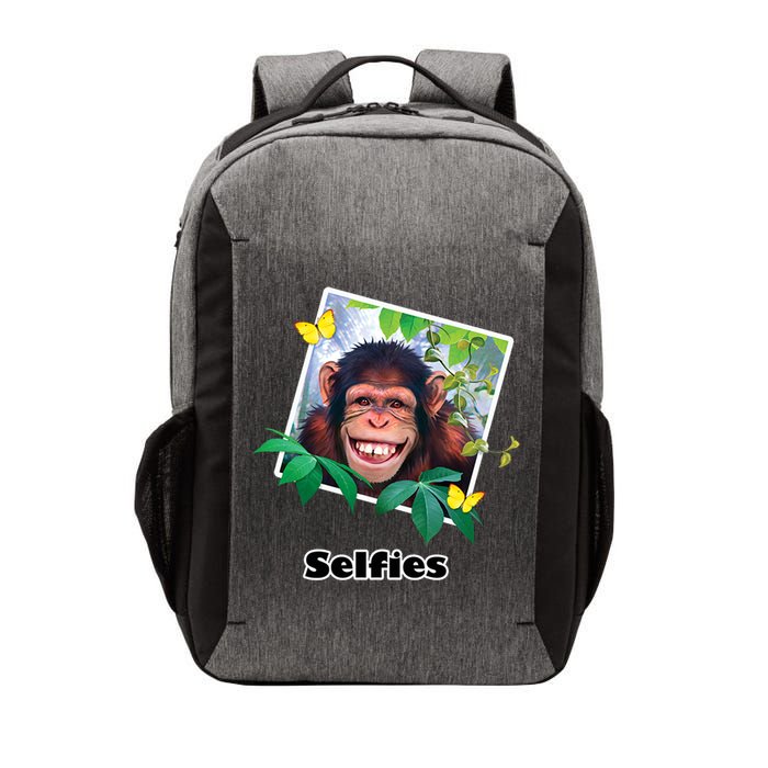 Selfies - Chimp Funny Selfie  Vector Backpack