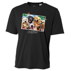 Selfies - Dog Selfie Cooling Performance Crew T-Shirt