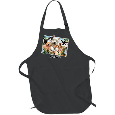 Selfies - Summer Pals Animals Selfie Full-Length Apron With Pockets