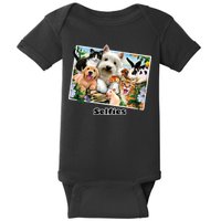 Selfies - Summer Pals Animals Selfie Baby Bodysuit