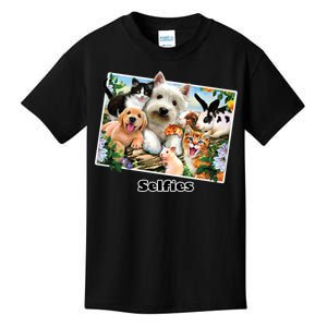 Selfies - Summer Pals Animals Selfie Kids T-Shirt