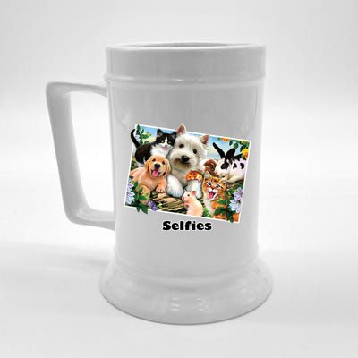 Selfies - Summer Pals Animals Selfie Beer Stein