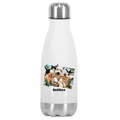 Selfies - Summer Pals Animals Selfie Stainless Steel Insulated Water Bottle