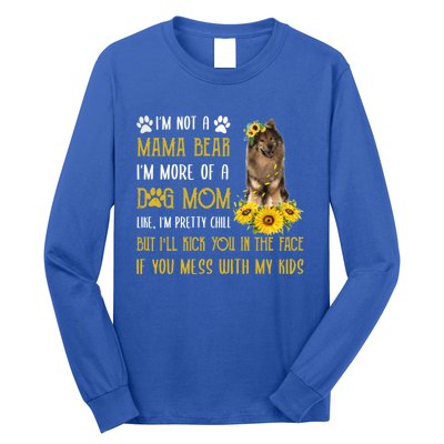 Sunflower Eurasier Mom Mothers Day Dog Mom Gift Long Sleeve Shirt