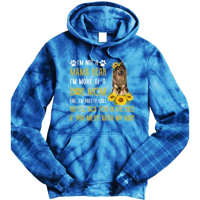 Sunflower Eurasier Mom Mothers Day Dog Mom Gift Tie Dye Hoodie