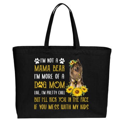 Sunflower Eurasier Mom Mothers Day Dog Mom Gift Cotton Canvas Jumbo Tote