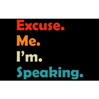 S Excuse Me Im Speaking 70s Retro Christmas Gift Bumper Sticker