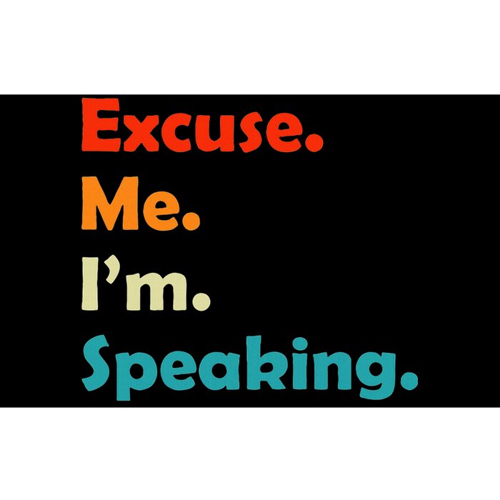 S Excuse Me Im Speaking 70s Retro Christmas Gift Bumper Sticker