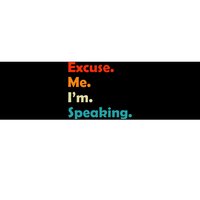 S Excuse Me Im Speaking 70s Retro Christmas Gift Bumper Sticker