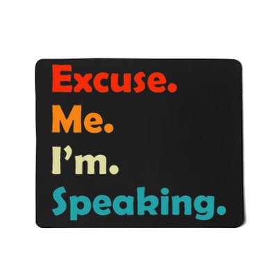 S Excuse Me Im Speaking 70s Retro Christmas Gift Mousepad