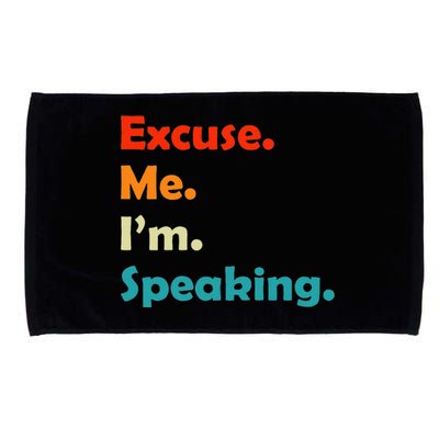 S Excuse Me Im Speaking 70s Retro Christmas Gift Microfiber Hand Towel