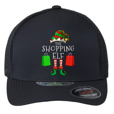 Shopping Elf Matching Family Group Christmas Party Flexfit Unipanel Trucker Cap