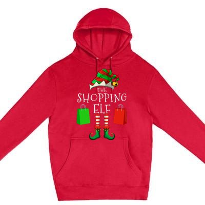 Shopping Elf Matching Family Group Christmas Party Premium Pullover Hoodie