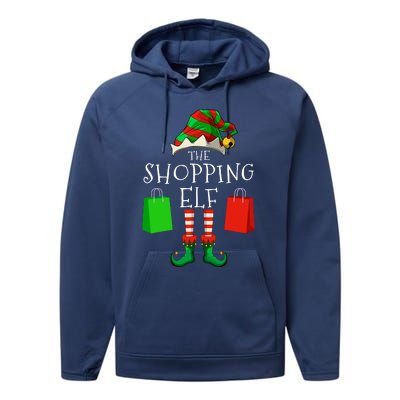 Shopping Elf Matching Family Group Christmas Party Performance Fleece Hoodie