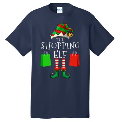 Shopping Elf Matching Family Group Christmas Party Tall T-Shirt