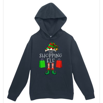 Shopping Elf Matching Family Group Christmas Party Urban Pullover Hoodie