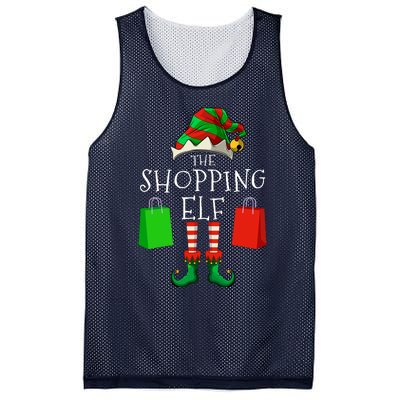 Shopping Elf Matching Family Group Christmas Party Mesh Reversible Basketball Jersey Tank