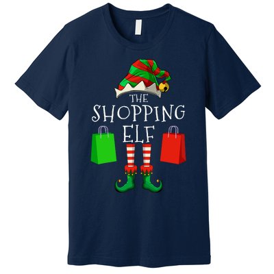 Shopping Elf Matching Family Group Christmas Party Premium T-Shirt