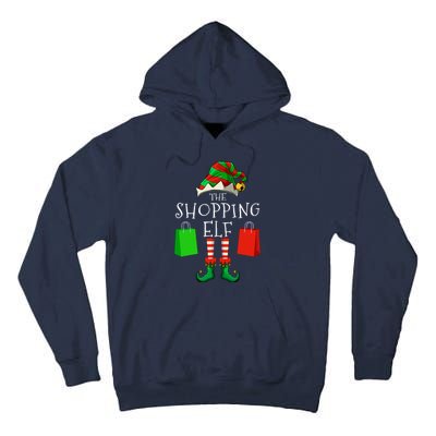 Shopping Elf Matching Family Group Christmas Party Tall Hoodie