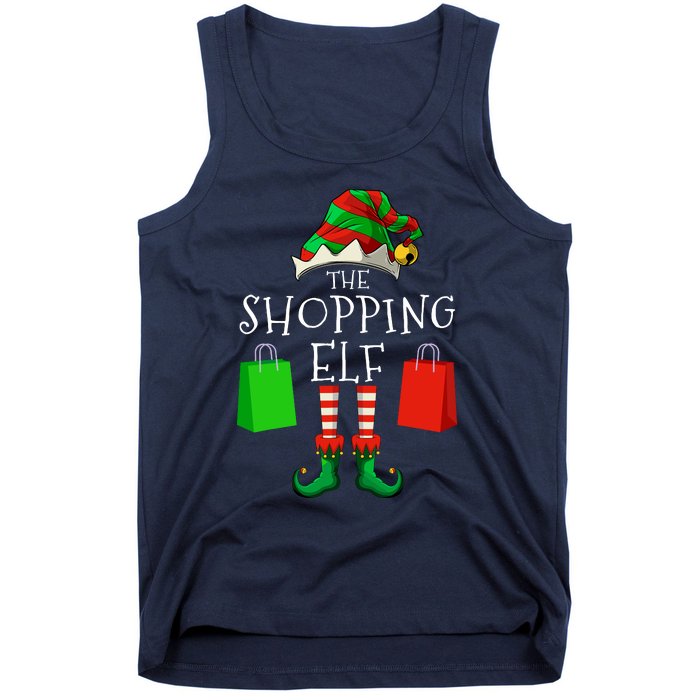 Shopping Elf Matching Family Group Christmas Party Tank Top