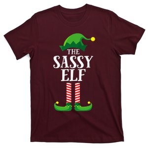 Sassy Elf Matching Family Group Christmas Party Pyjamas Sassy Elf Matching Famil T-Shirt