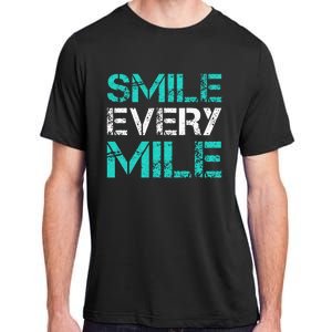 Smile Every Mile Funny Running Adult ChromaSoft Performance T-Shirt