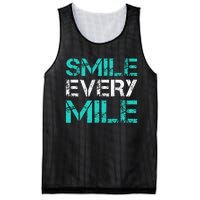 Smile Every Mile Funny Running Mesh Reversible Basketball Jersey Tank