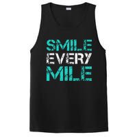 Smile Every Mile Funny Running PosiCharge Competitor Tank