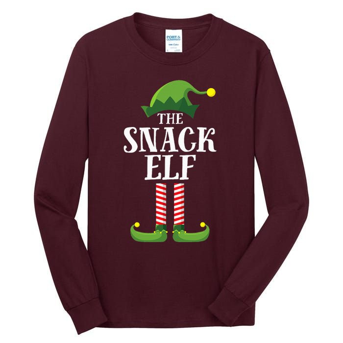 Snack Elf Matching Family Group Christmas Party Tall Long Sleeve T-Shirt