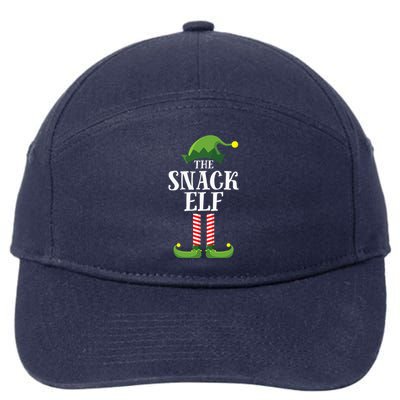 Snack Elf Matching Family Group Christmas Party 7-Panel Snapback Hat