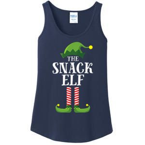 Snack Elf Matching Family Group Christmas Party Ladies Essential Tank