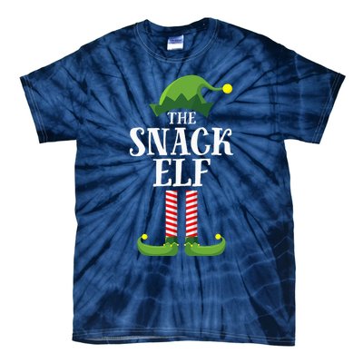 Snack Elf Matching Family Group Christmas Party Tie-Dye T-Shirt