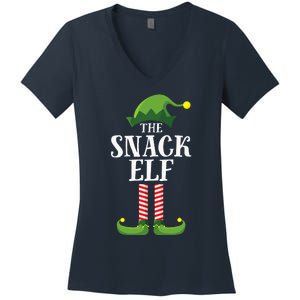 Snack Elf Matching Family Group Christmas Party Women's V-Neck T-Shirt