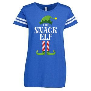 Snack Elf Matching Family Group Christmas Party Enza Ladies Jersey Football T-Shirt