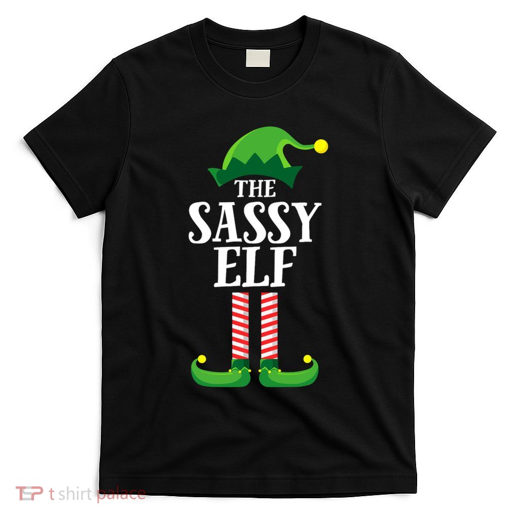 Sassy Elf Matching Family Group Christmas Party T-Shirt