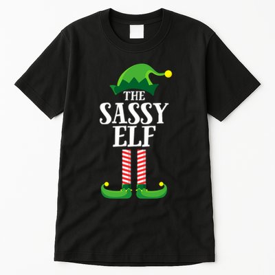 Sassy Elf Matching Family Group Christmas Party Tall T-Shirt