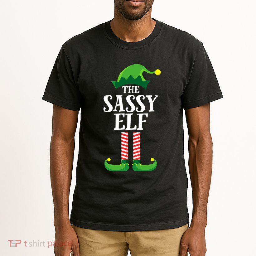 Sassy Elf Matching Family Group Christmas Party Tall T-Shirt