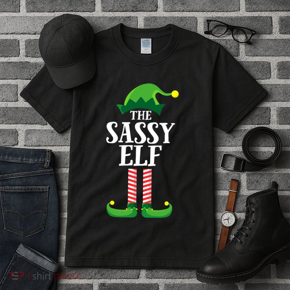 Sassy Elf Matching Family Group Christmas Party Tall T-Shirt