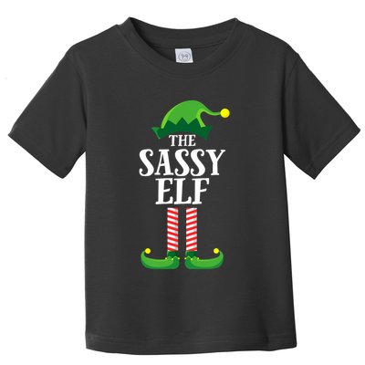 Sassy Elf Matching Family Group Christmas Party Toddler T-Shirt