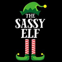 Sassy Elf Matching Family Group Christmas Party Wool Snapback Cap