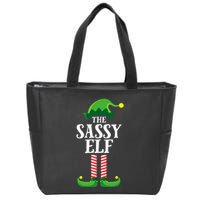 Sassy Elf Matching Family Group Christmas Party Zip Tote Bag