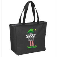 Sassy Elf Matching Family Group Christmas Party Zip Tote Bag