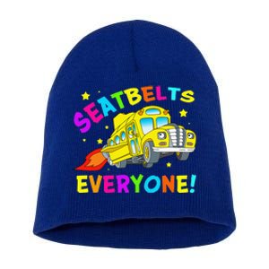 Seatbelts Everyone Magic School Bus Driver Halloween Costume Short Acrylic Beanie